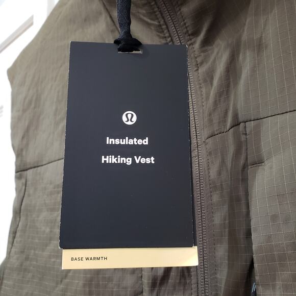 NWT LULULEMON Insulated Hiking Vest LM4AIES Ripstop Green Men's Size XL - Picture 4 of 11